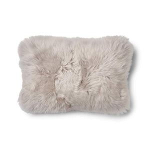 Long-Wool Sheepskin Cushion | 34x52 cm Brown/Dove