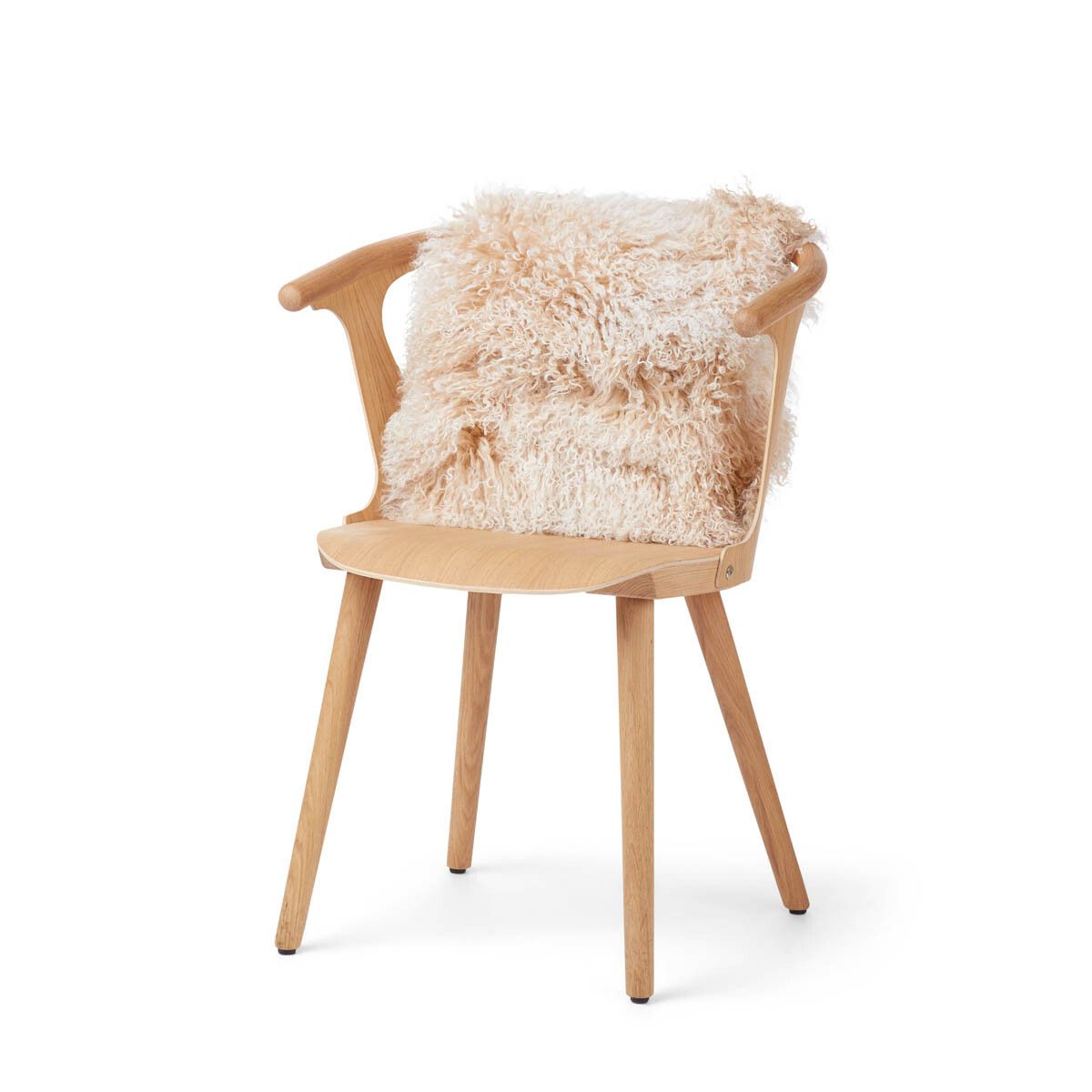 Sheepskin Cushion | Tibet | 16x16 in