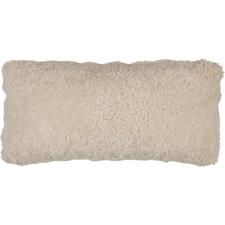 Short-Wool Sheepskin Cushion | Doublesided | SW | 30x60 cm Pearl