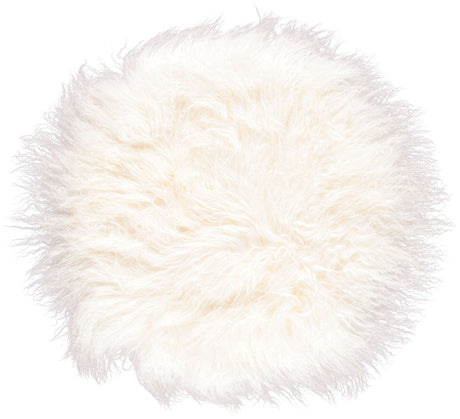 Curly Cake Cushion | D15 in | 18 in | 24 in Ivory
