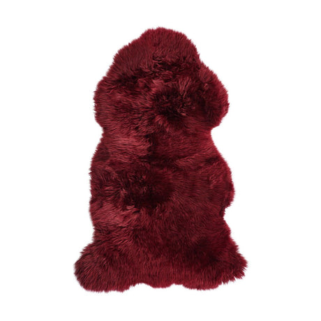 New Zealand Sheepskin | Long Wool | 115x60 cm Burgundy