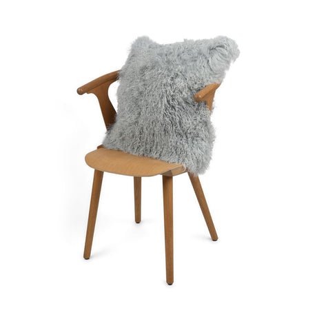Sheepskin Cushion | Tibet | 20x20 in Light Grey