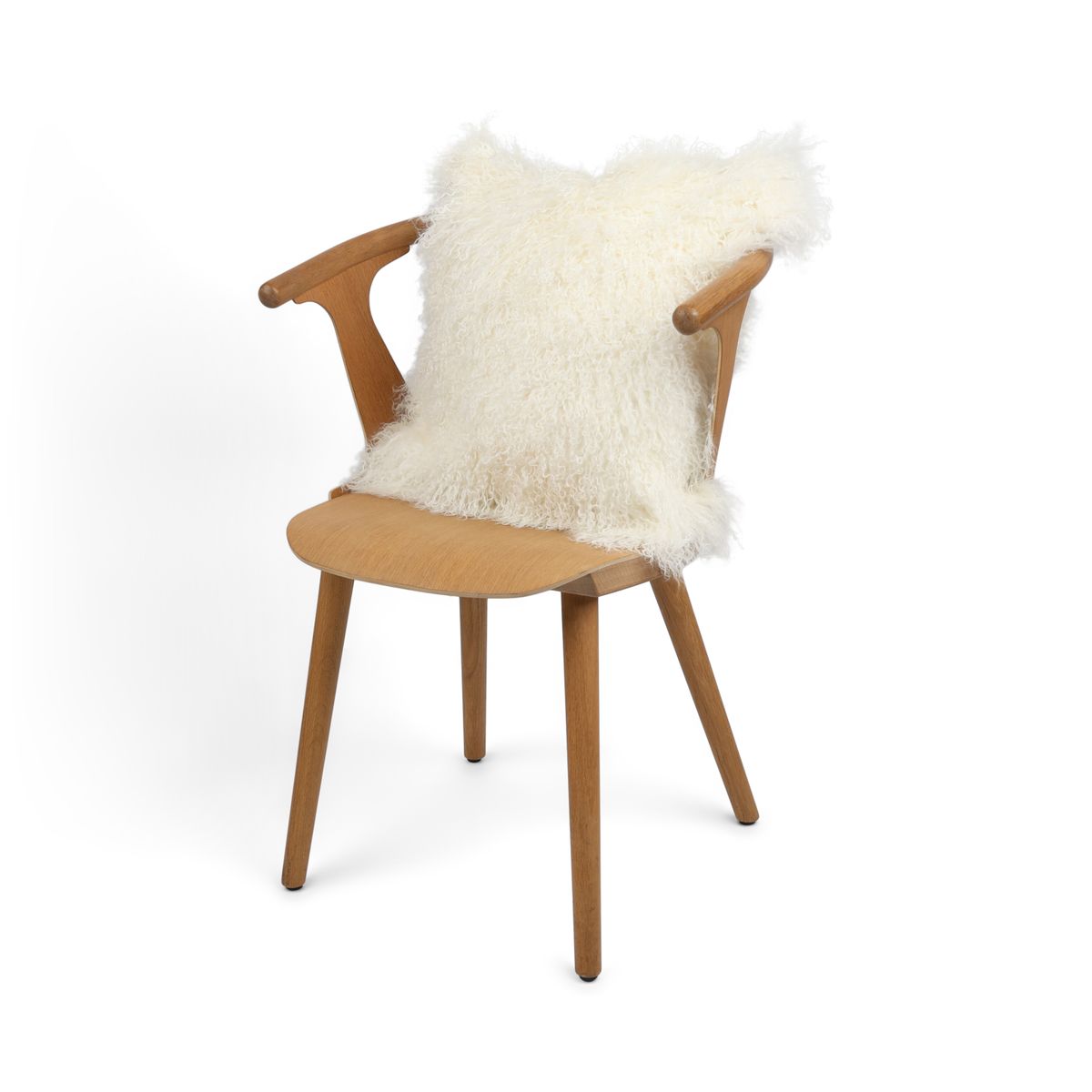 Sheepskin Cushion | Tibet | 20x20 in