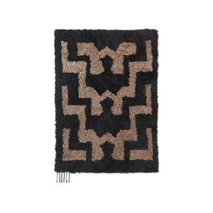 Short Wool Curly Sheepskin Design Rug | 70x98 cm