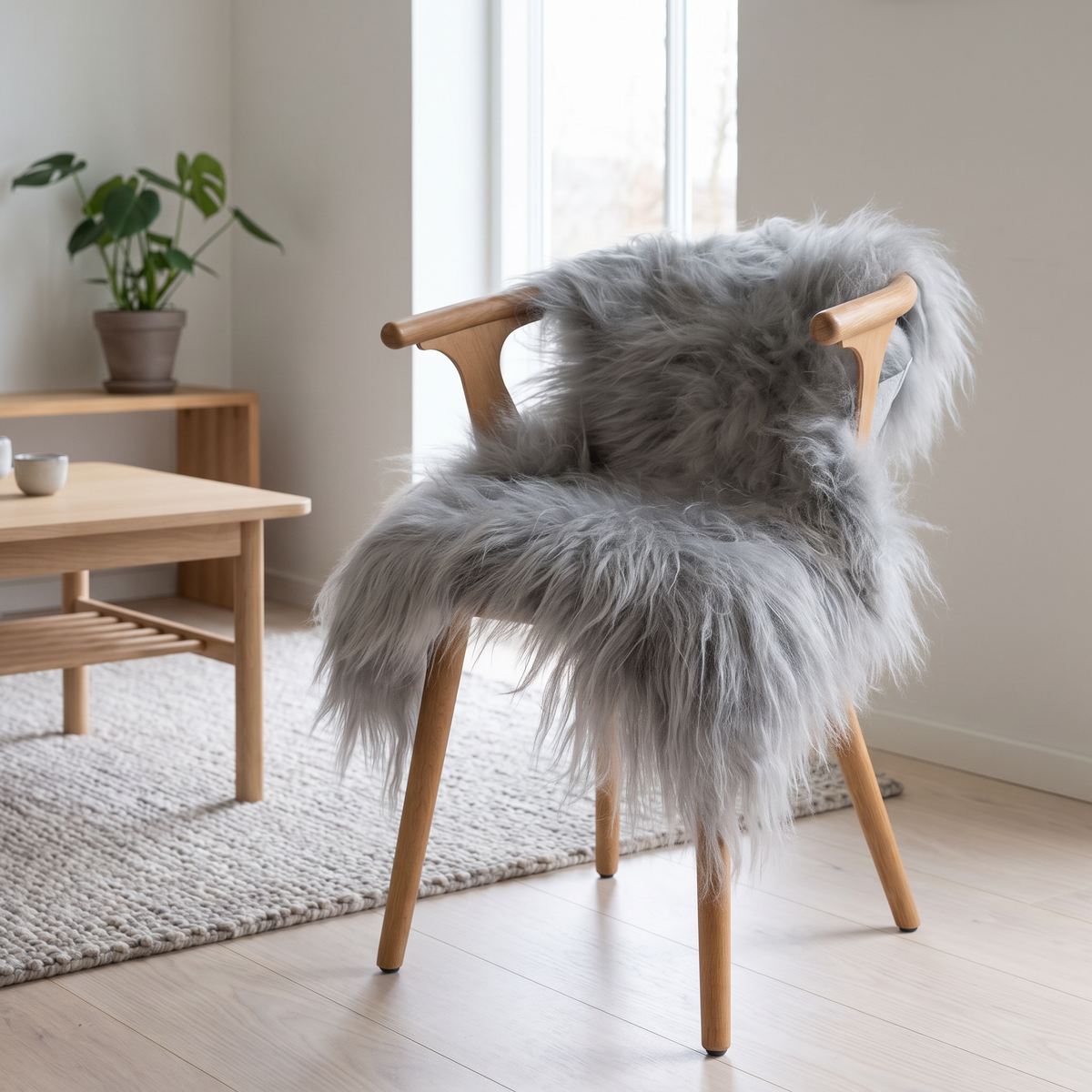  Icelandic Sheepskin | Long Wool Silver