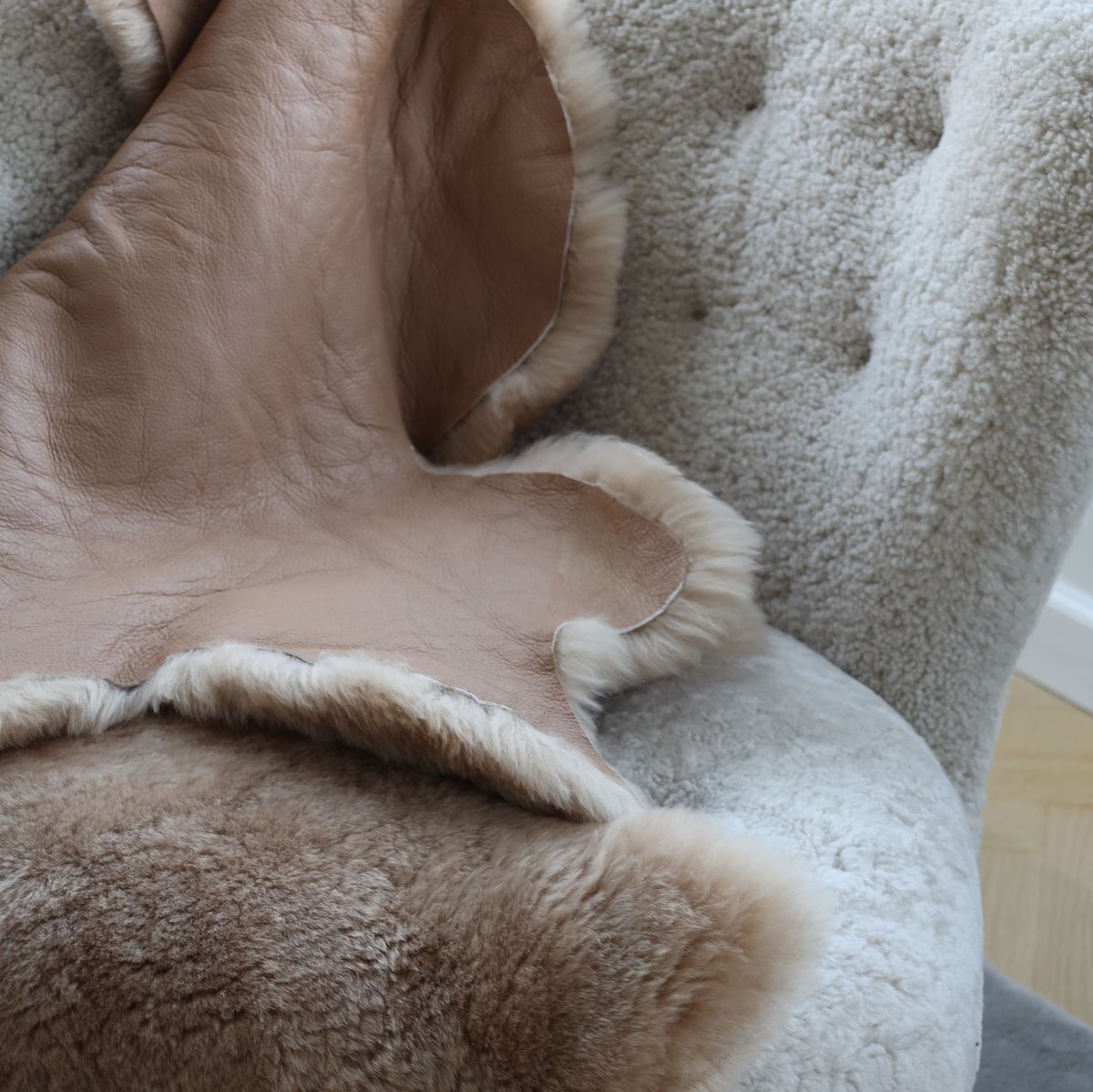 Double Face Sheepskin | Australia | 35 in Black