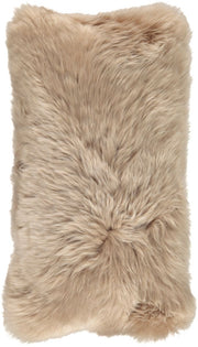 Long-Wool Sheepskin Cushion | 11x22 in
