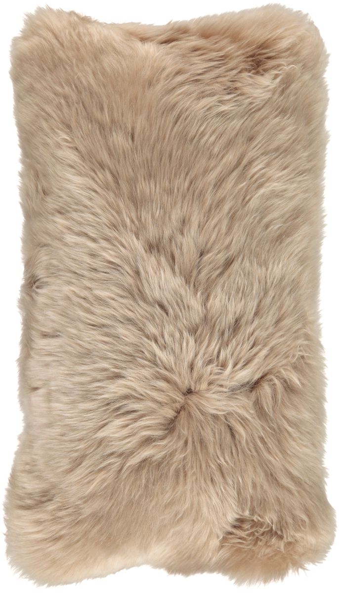 Long-Wool Sheepskin Cushion | 11x22 in