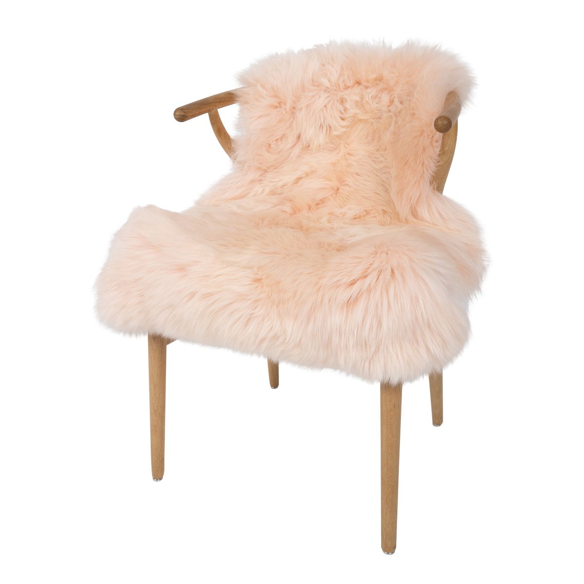 Merino Sheepskin Dyed | New Zealand | approx. 35 in Princess Peach