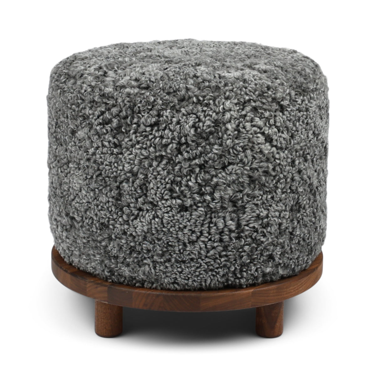 Simon Stool Graphite / Walnut Legs