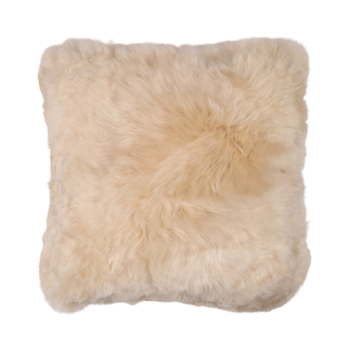 Alpaca Cushion | Doublesided | Short Wool Linen / 16x16 in