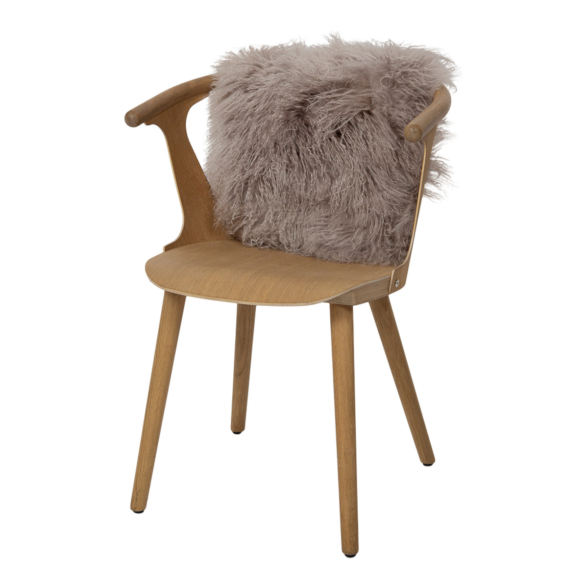 Sheepskin Cushion | Tibet | 16x16 in Dove