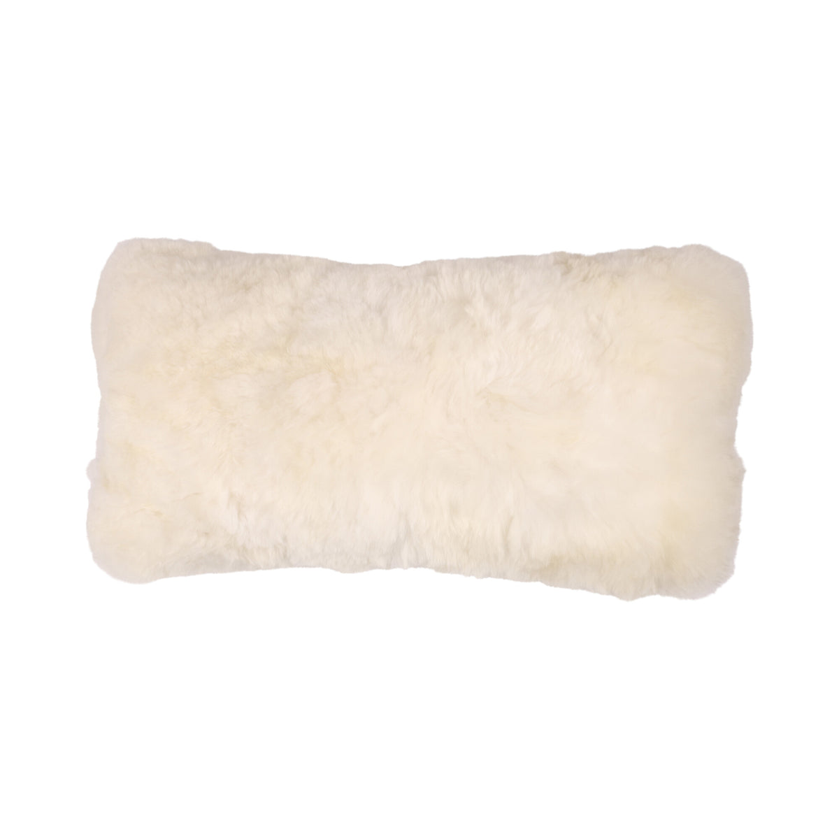 Alpaca Cushion | Doublesided | Short Wool White / 12x24 in