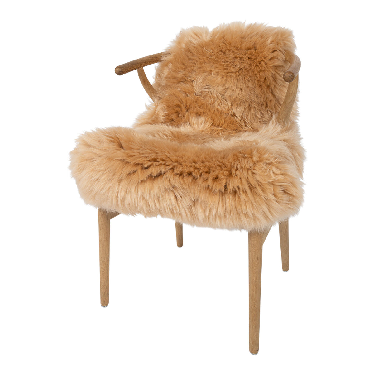 Merino Sheepskin Dyed | New Zealand | approx. 35 in Amber Gold