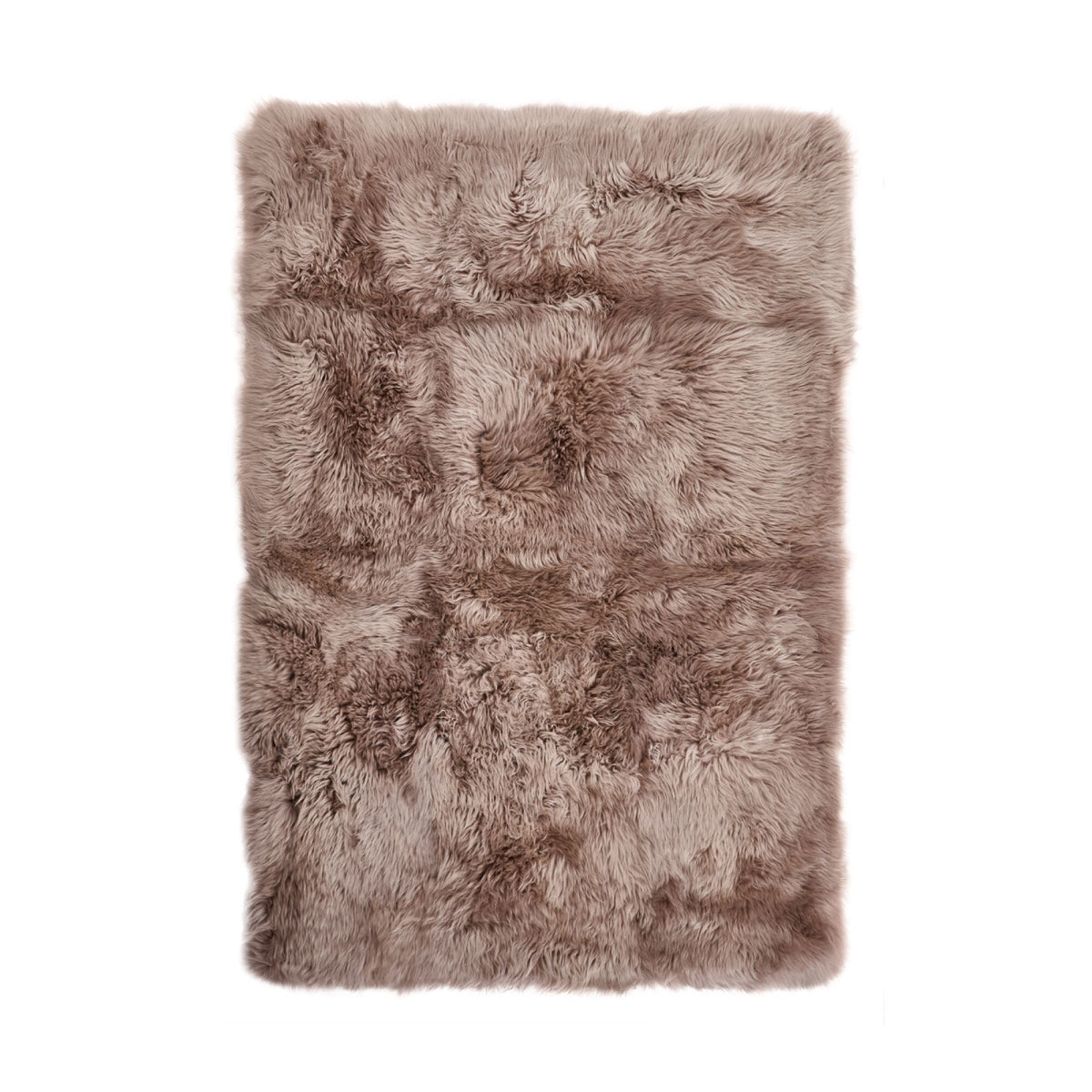 Long Wool Sheepskin Design Rug Dove / 79x118 in