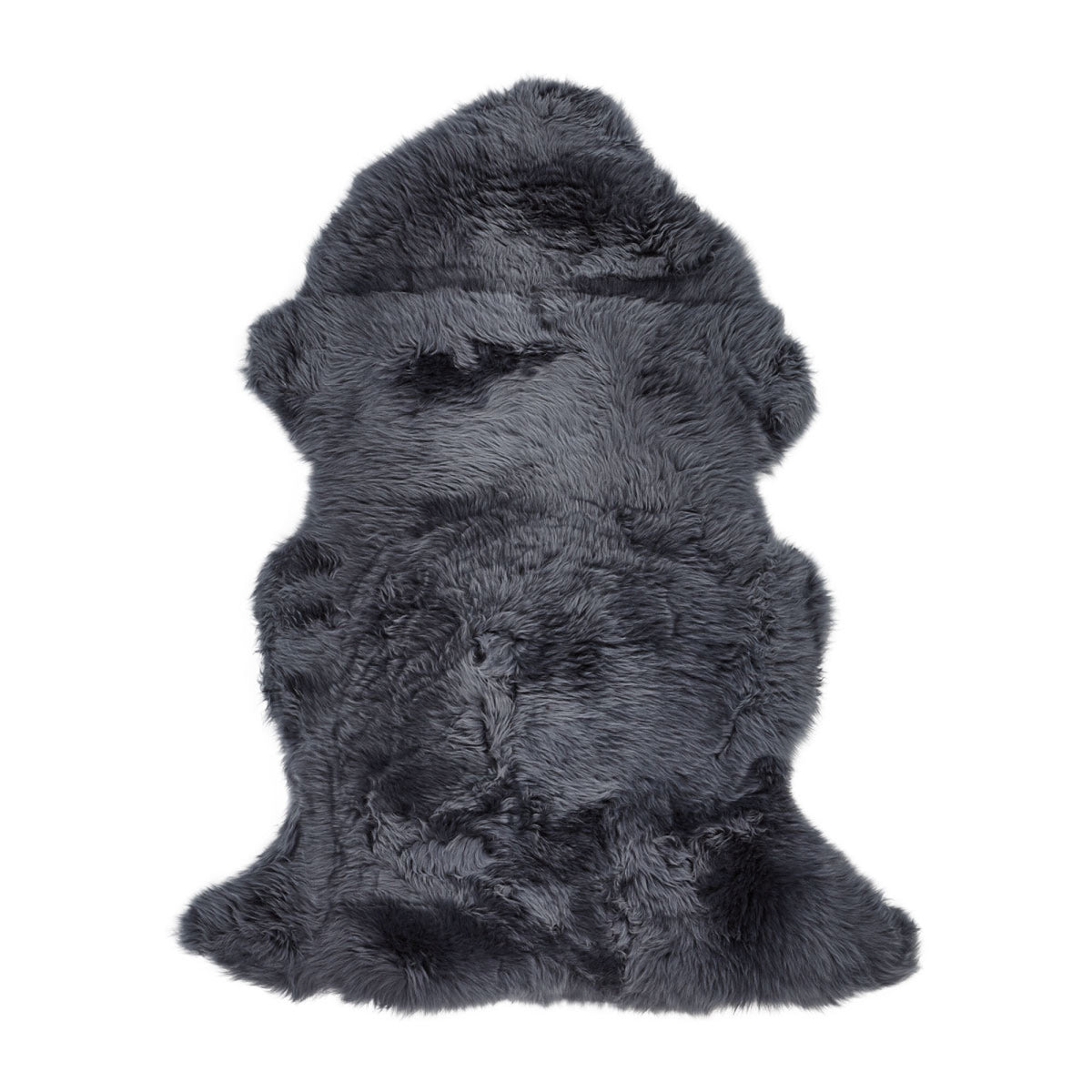 New Zealand Sheepskin | Long Wool | 45x24 in Navy