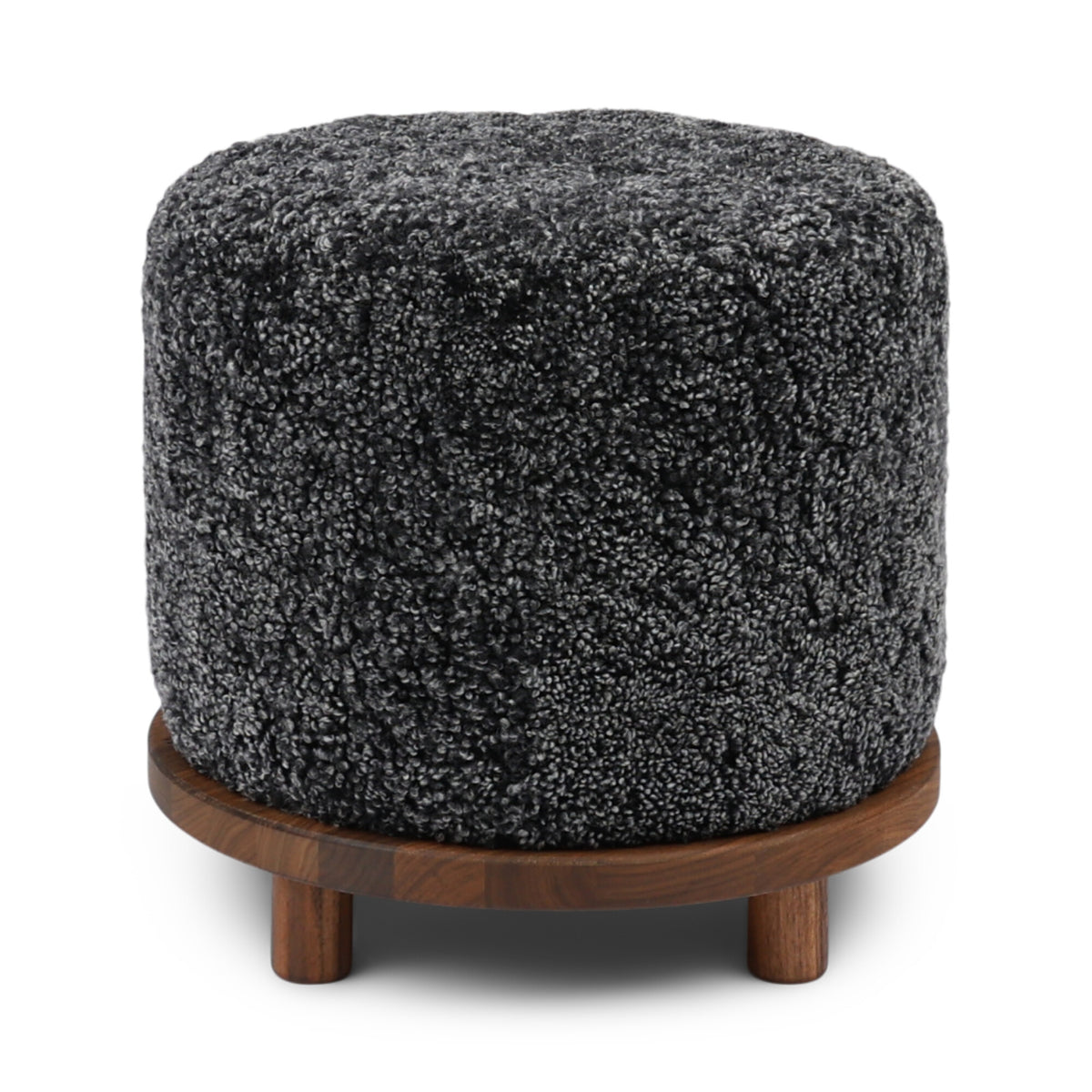 Simon Stool Anthracite / Walnut Legs