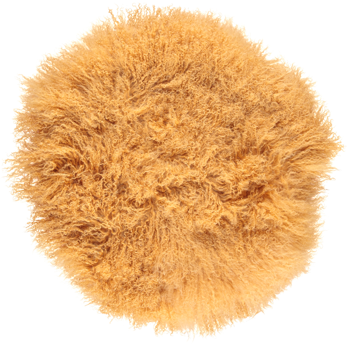 Curly Cake Cushion | D15 in | 18 in | 24 in Imperial Yellow / D24 in