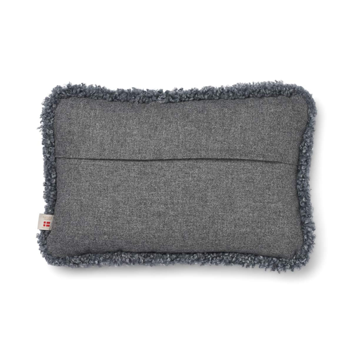Short-Wool Sheepskin Cushion | SW trim | 20x20 in | 13x20 in Stone/Light Grey / 13x20 in