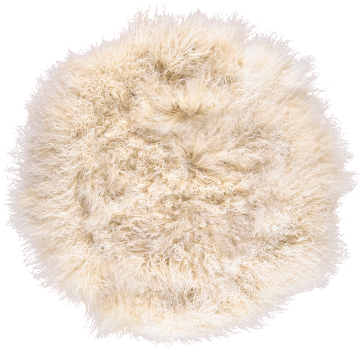 Curly Cake Cushion | D15 in | 18 in | 24 in Arctic Sunrise / D24 in