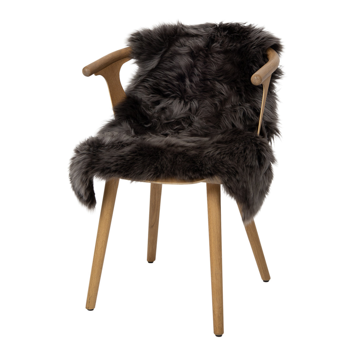 New Zealand Sheepskin | Long Wool | 39 in Walnut