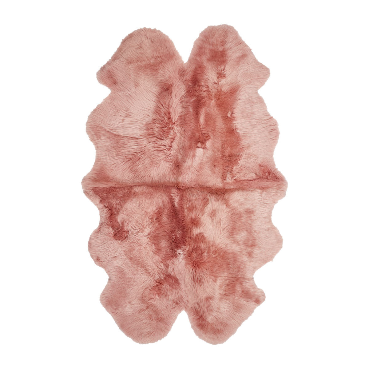New Zealand Sheepskin | Long Wool | Rug 71x43 in Rosa