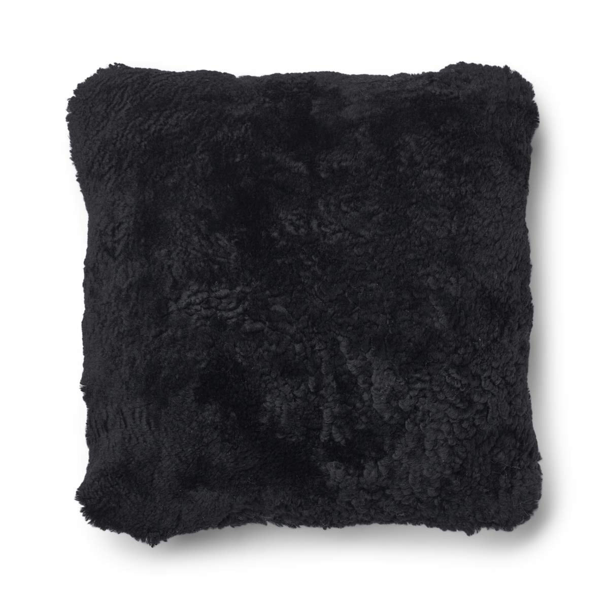 Short-Wool Sheepskin Cushion | 20x20 in | 13x20 in Charcoal/Black / 20x20 in