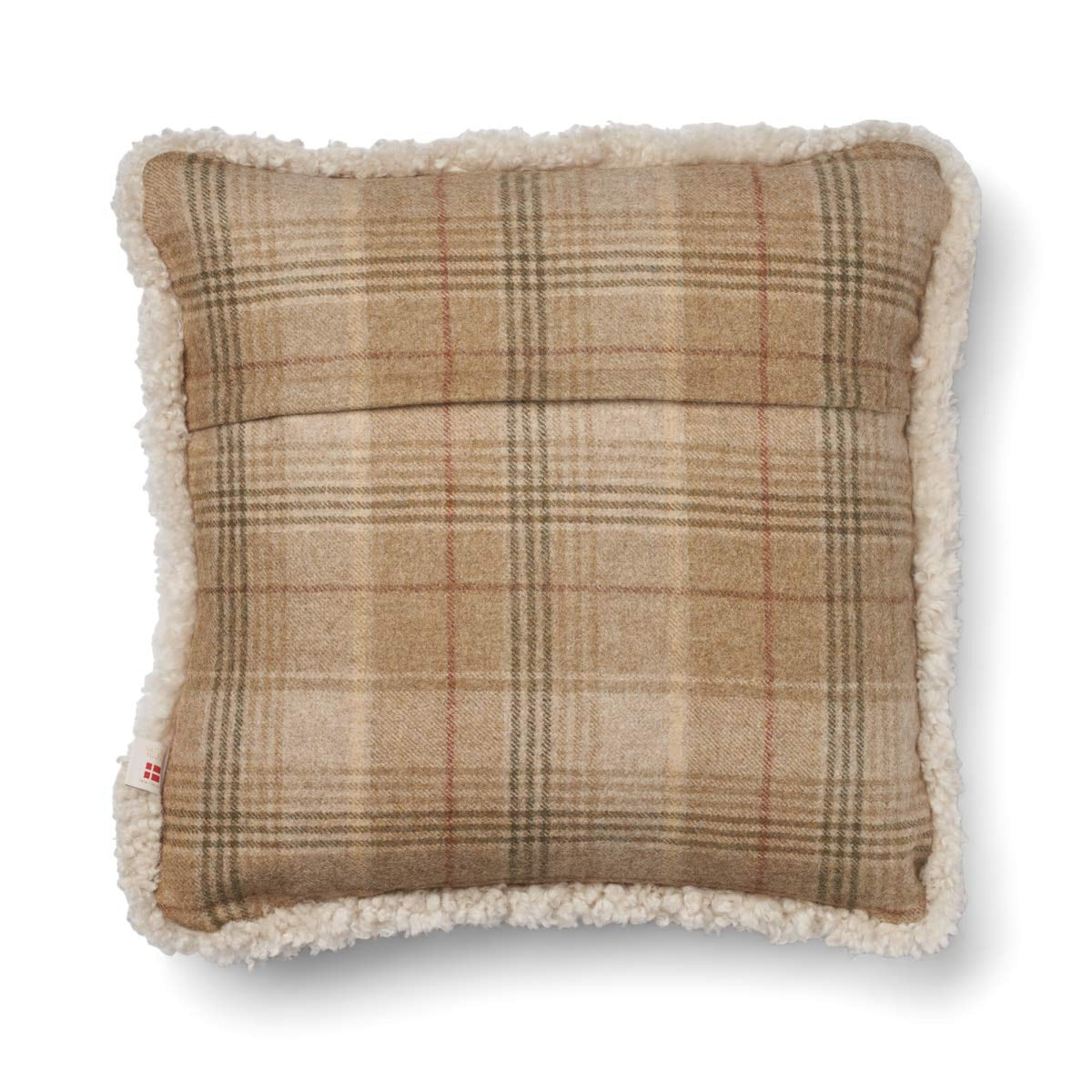 Wool Cushion | Doublesided | SW trim | 20x20 in | 13x20 in Sand-Beige/Pearl / 20x20 in