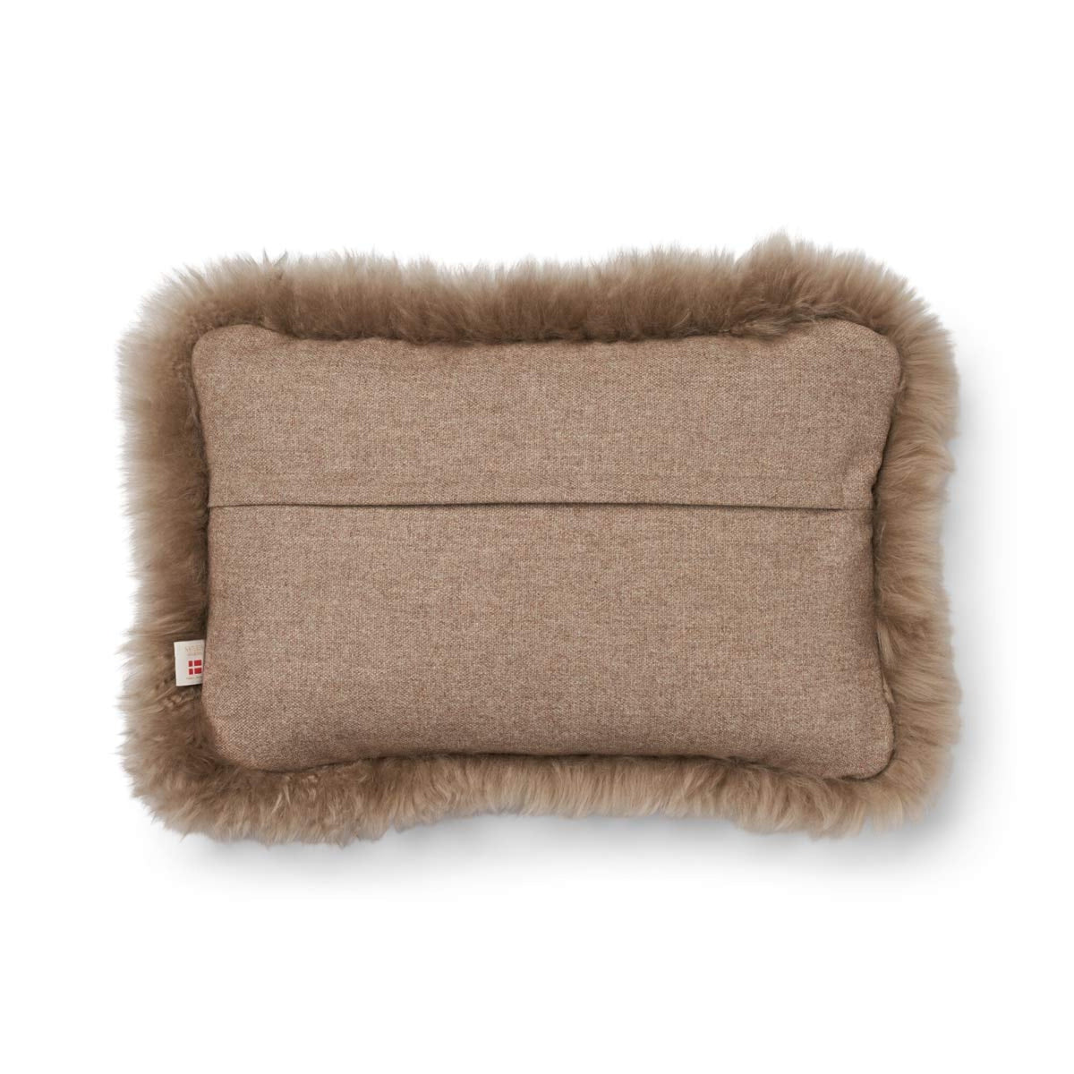 Wool Cushion | LW trim | 20x20 in | 13x20 in Beige/Taupe / 13x20 in