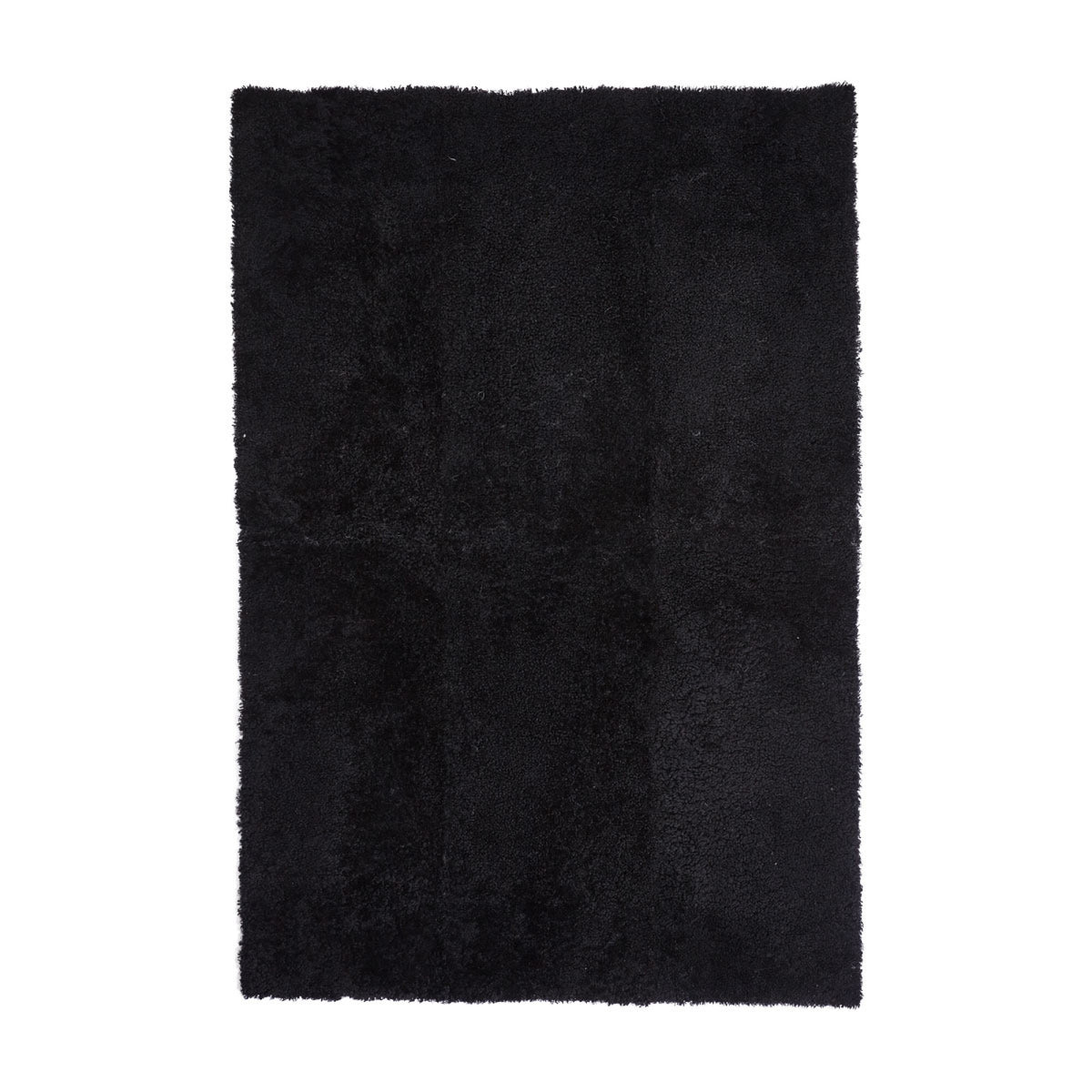 Short Wool Curly Sheepskin Design Rug Cappuccino / 138x98 in