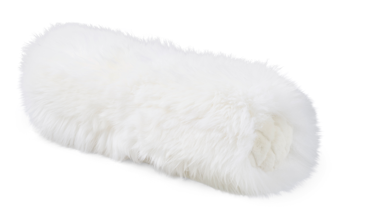 Bolster Cushion | D20 in | LW Ivory/White