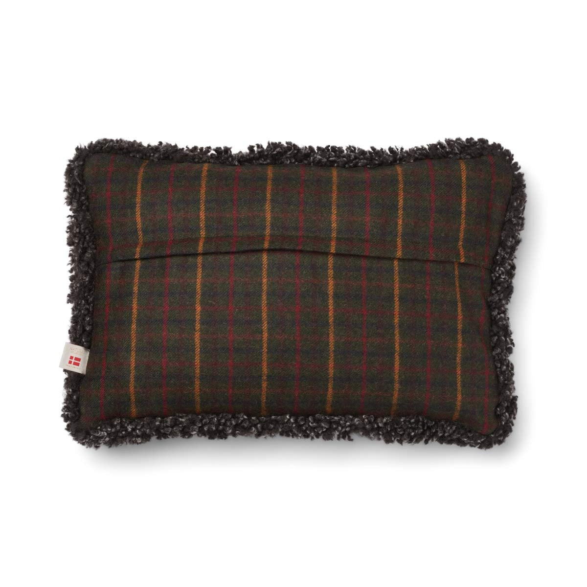 Wool Cushion | Doublesided | SW trim | 20x20 in | 13x20 in Kilberry Fir-D. Green/Capp.i / 13x20 in