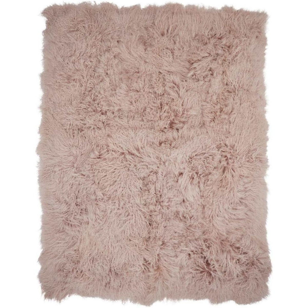 Throw of Curly Sheepskin | 55x71 in Dove