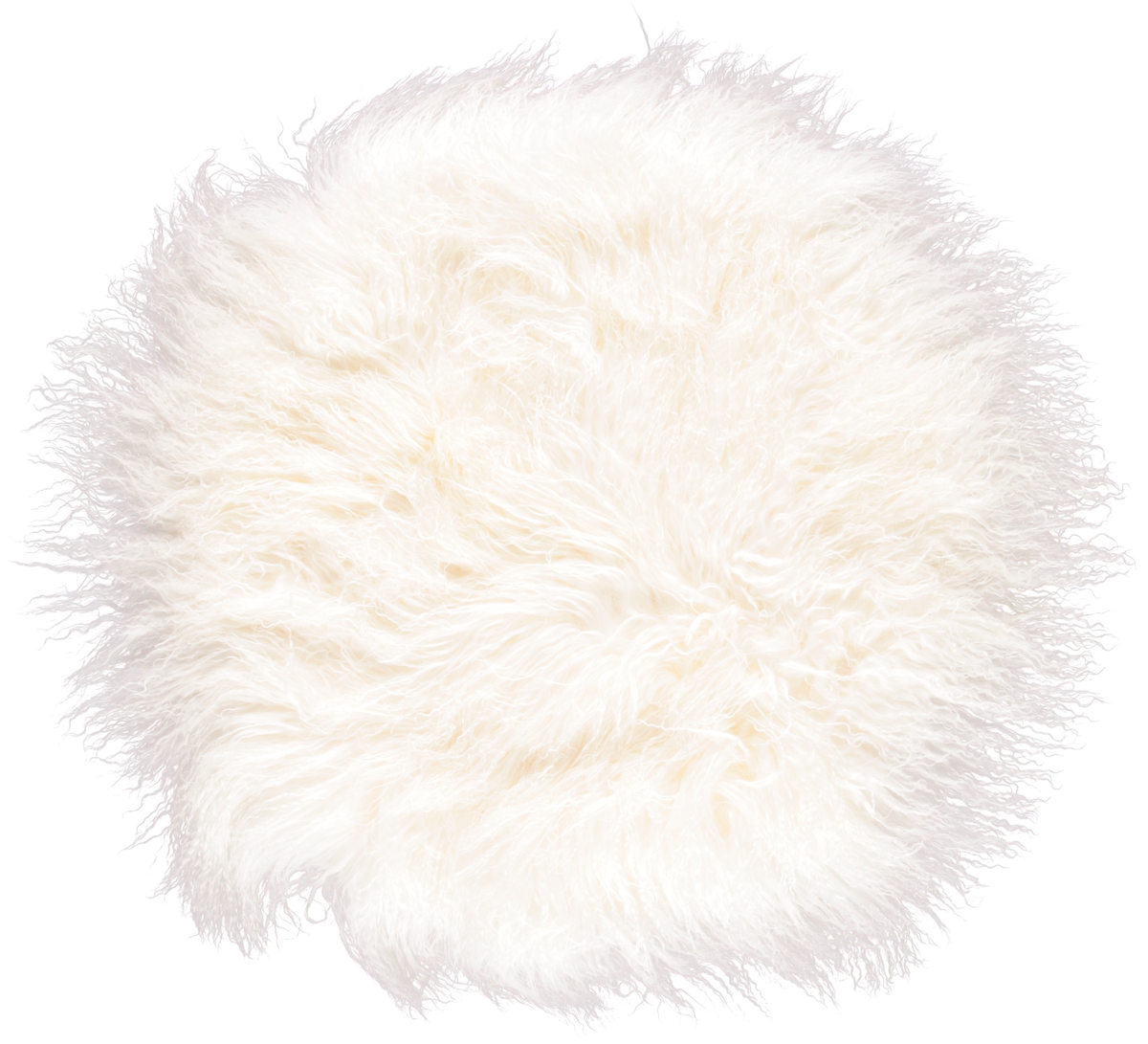 Curly Cake Cushion | D15 in | 18 in | 24 in Ivory / D24 in