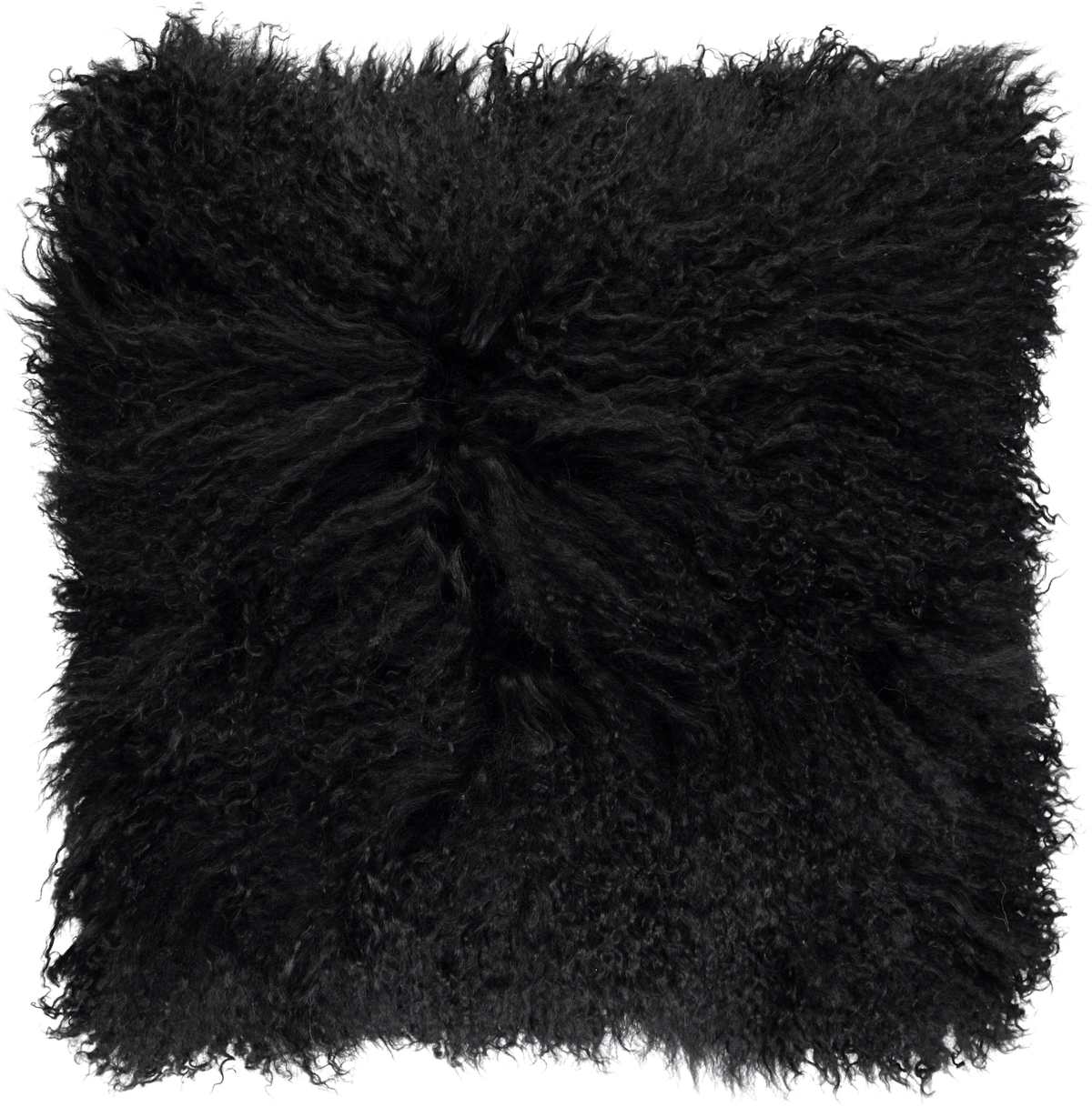 Curly Cushion | 16x16 in Black