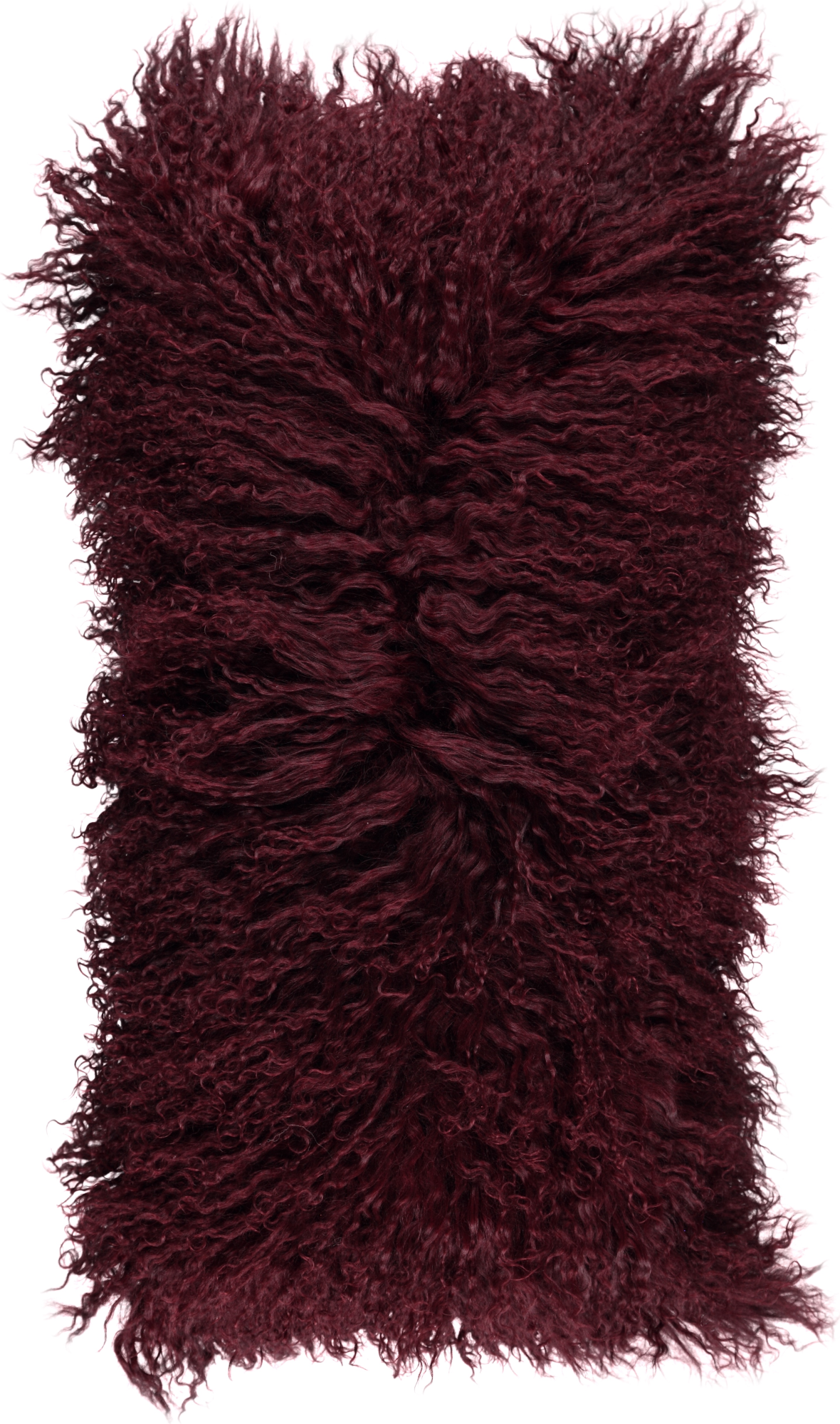 Curly Cushion | 11x22 in Burgundy