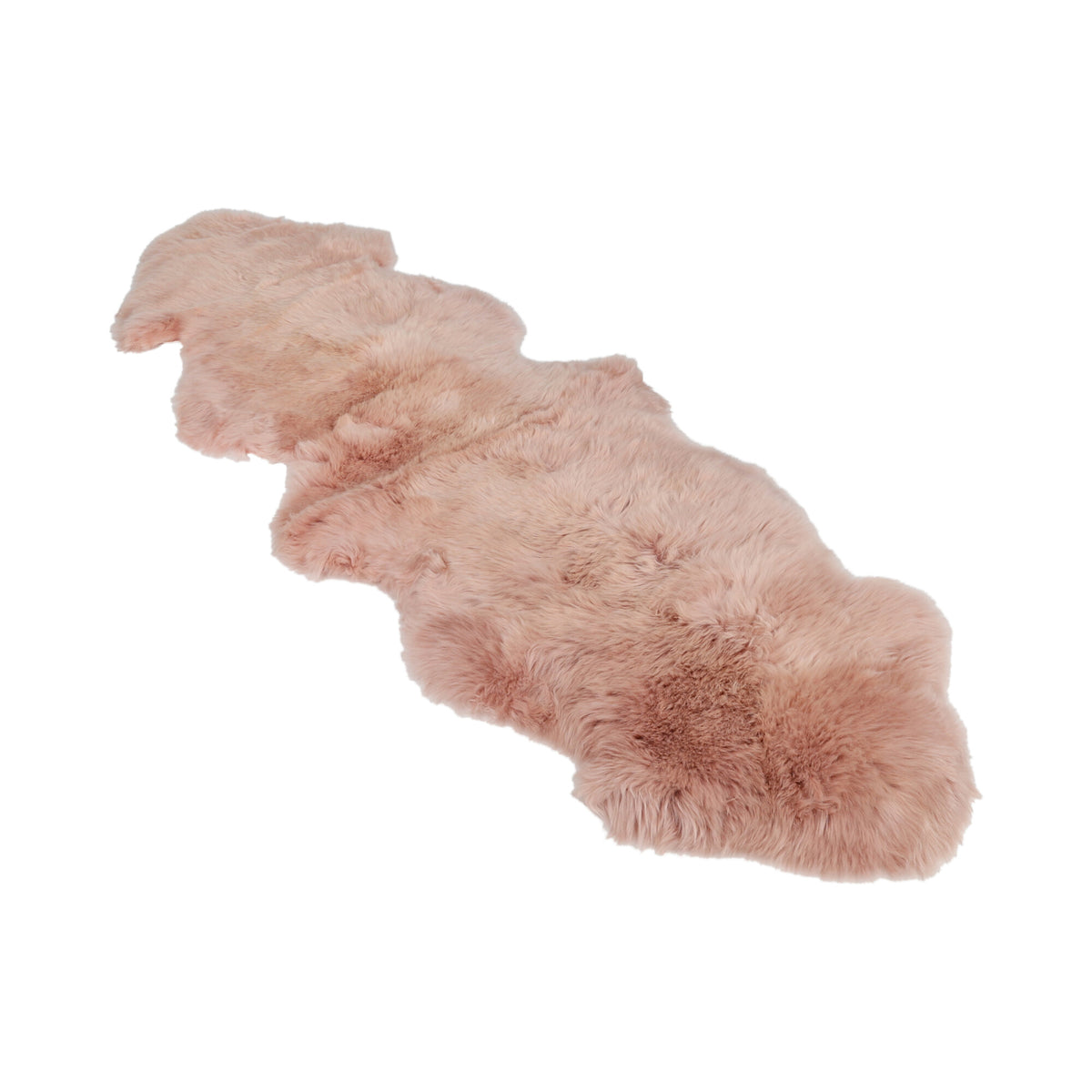 Merino Double Sheepskin | Long Wool | 67x24 in Rosa